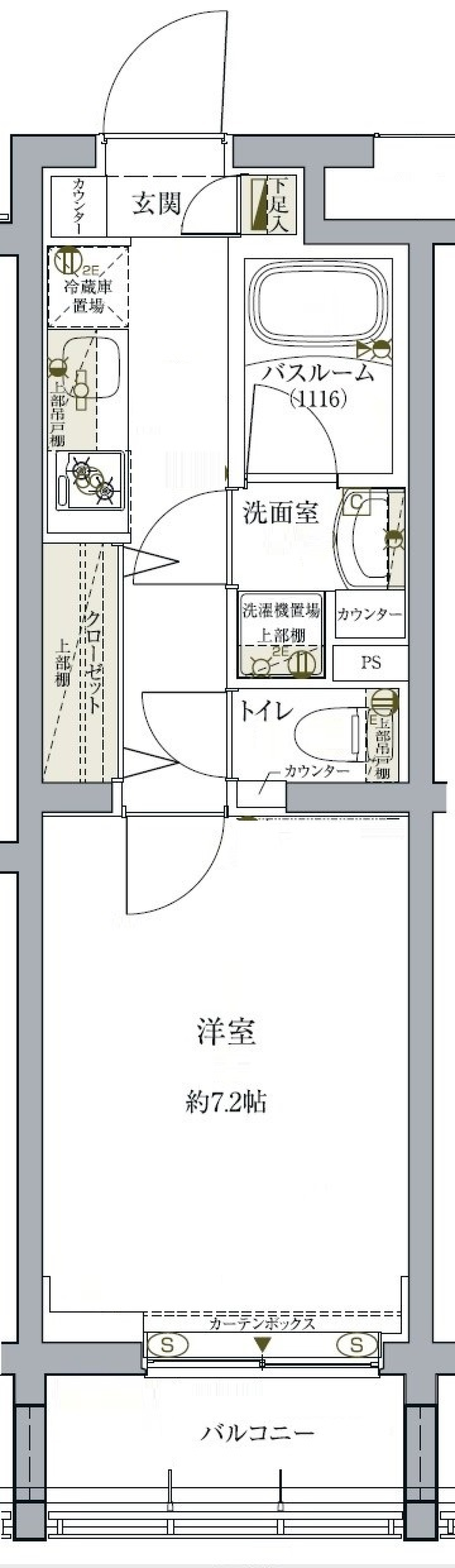 クレヴィスタ池袋ウエスト　102号室［ペット可］の間取り図