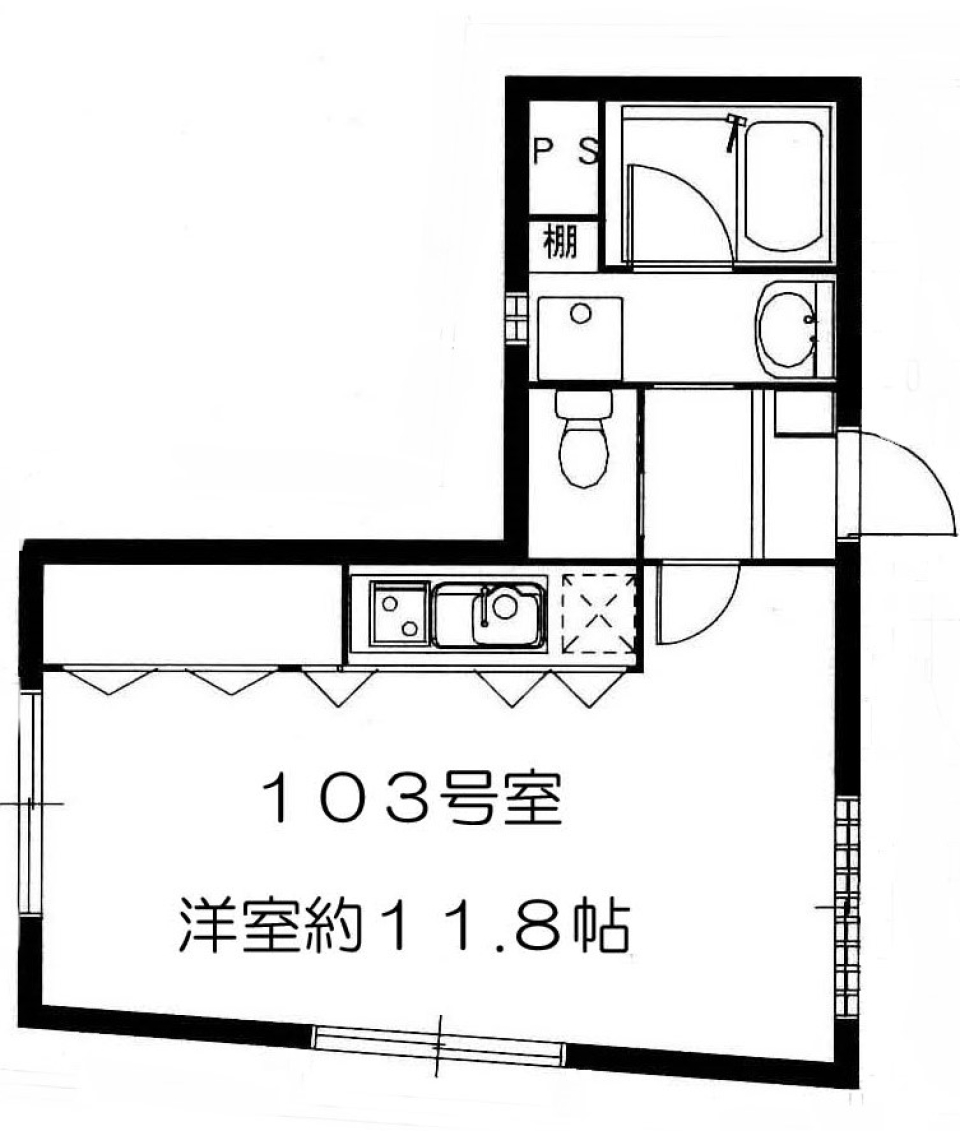 Groovy Ebis　103号室の間取り図