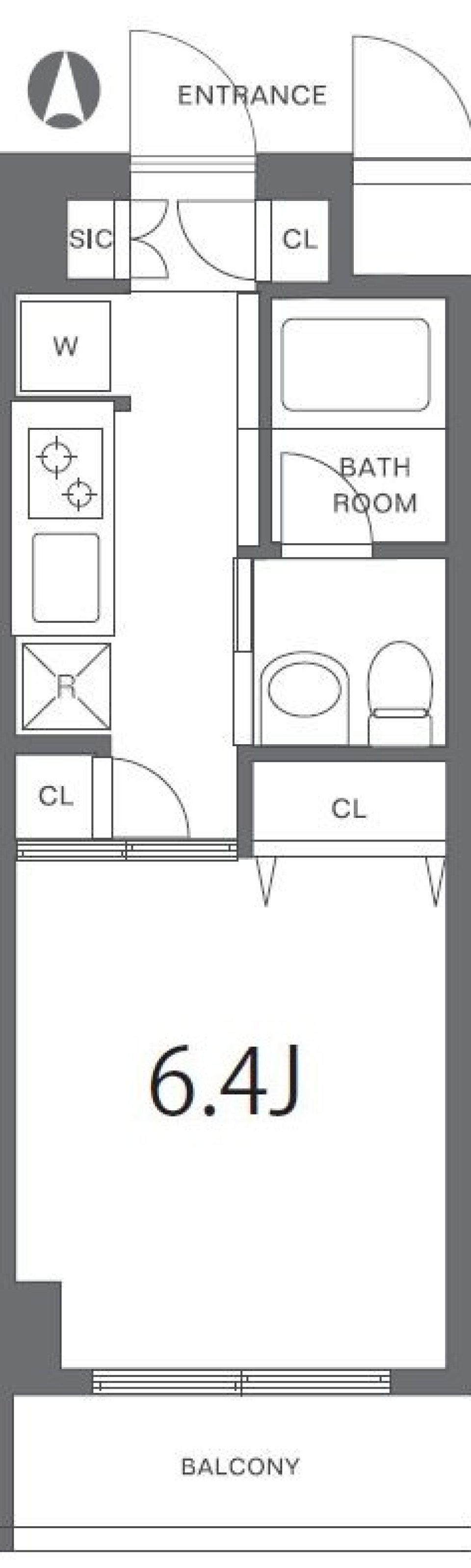 ガーデン萩中　302号室の間取り図