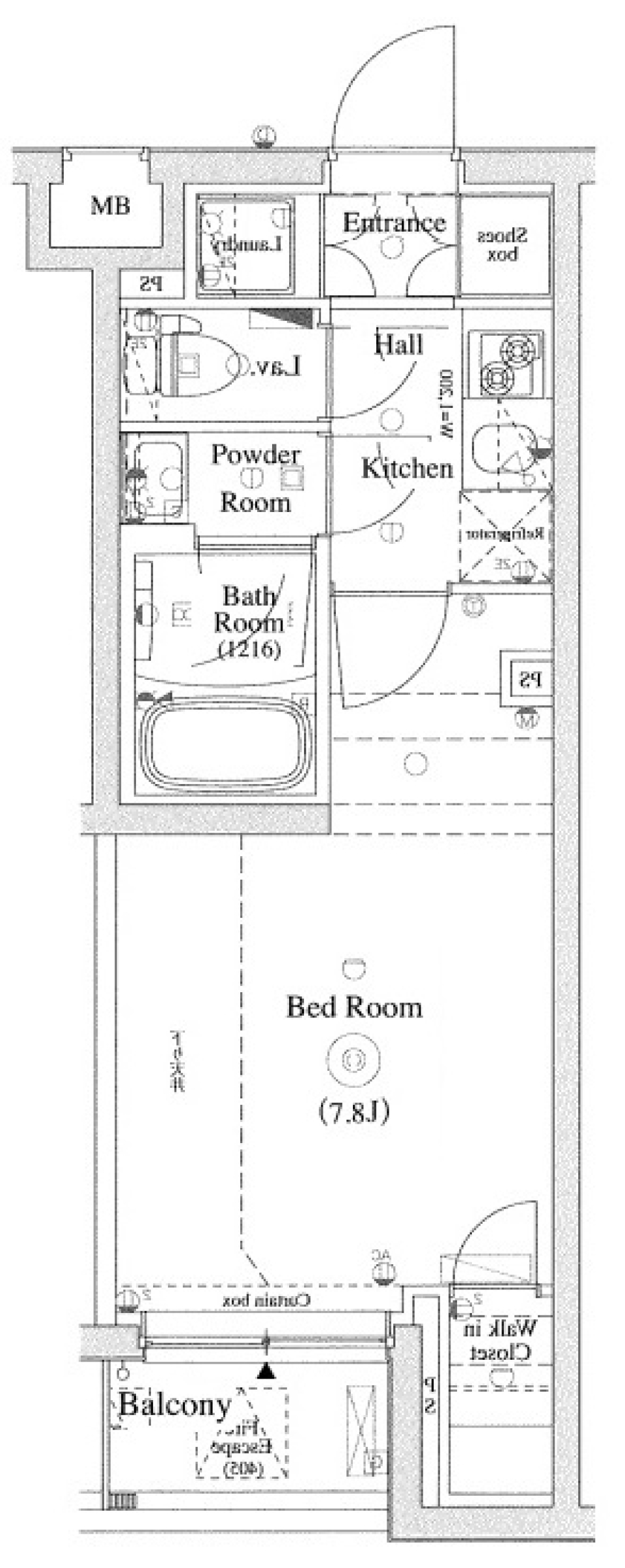 DIPS上北沢 North Villa　404号室［ペット可］の間取り図