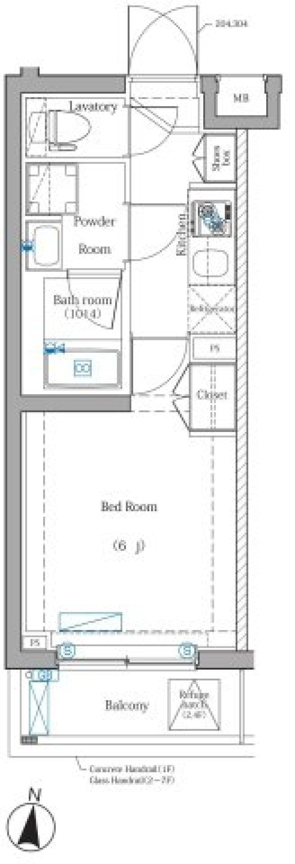 DIPS綾瀬　401号室［ペット可］の間取り図