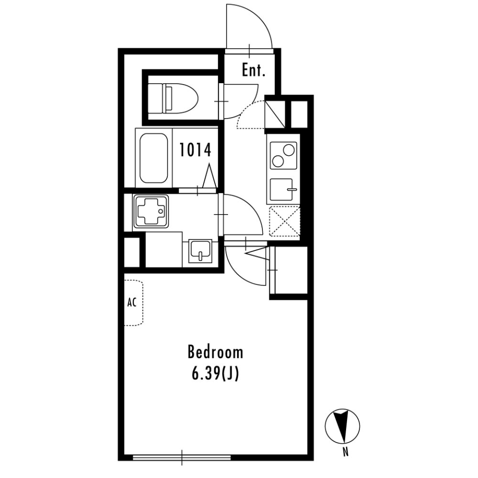 GRANPASEO北新宿　404号室［新築］の間取り図