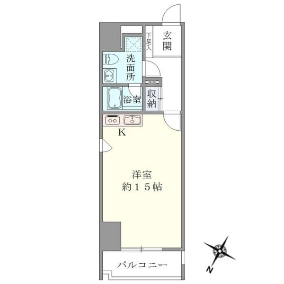 アーノンブライト一番町　501号室の間取り図