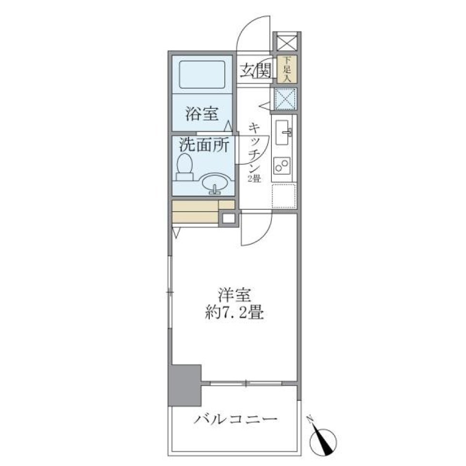 レジデンシア麻布十番　908号室の間取り図