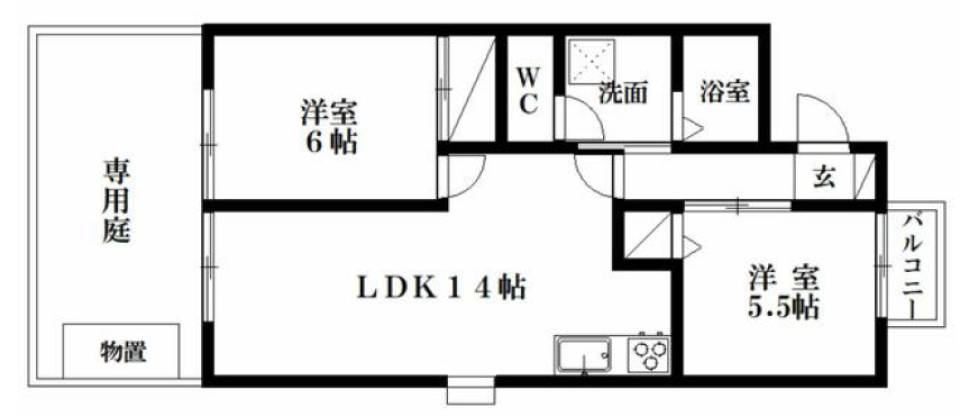 バランスを愉しむの間取り図