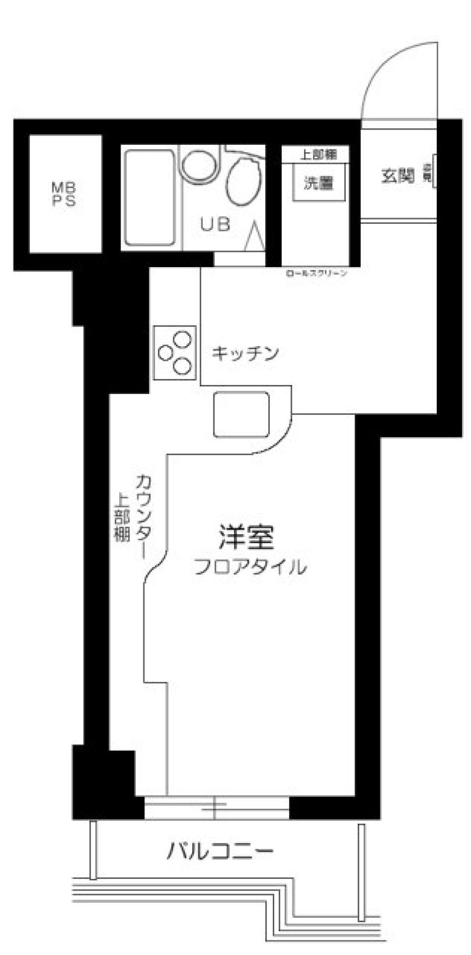 下谷セントラルマンション 602号室の間取り図