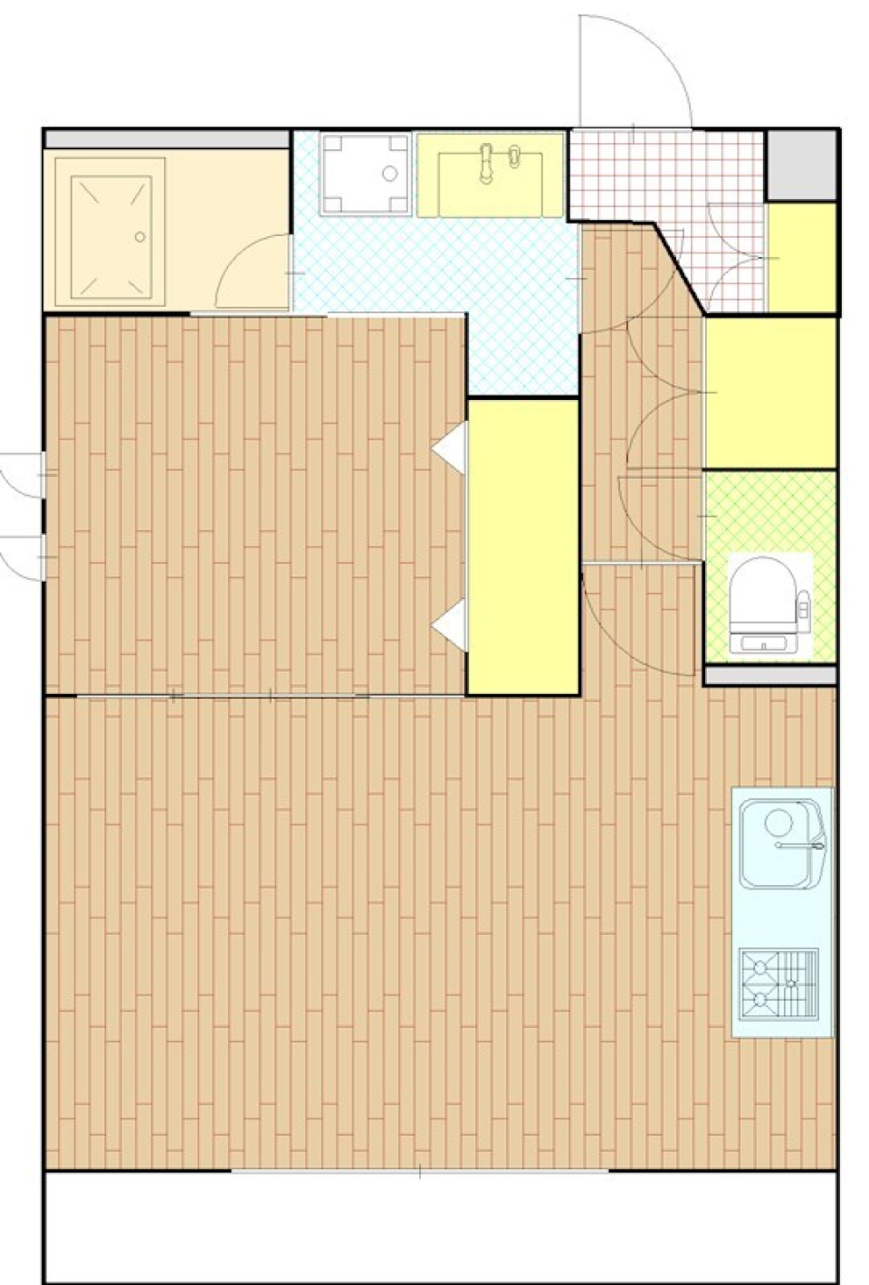 新しい香りを静かに感じる［新築］の間取り図