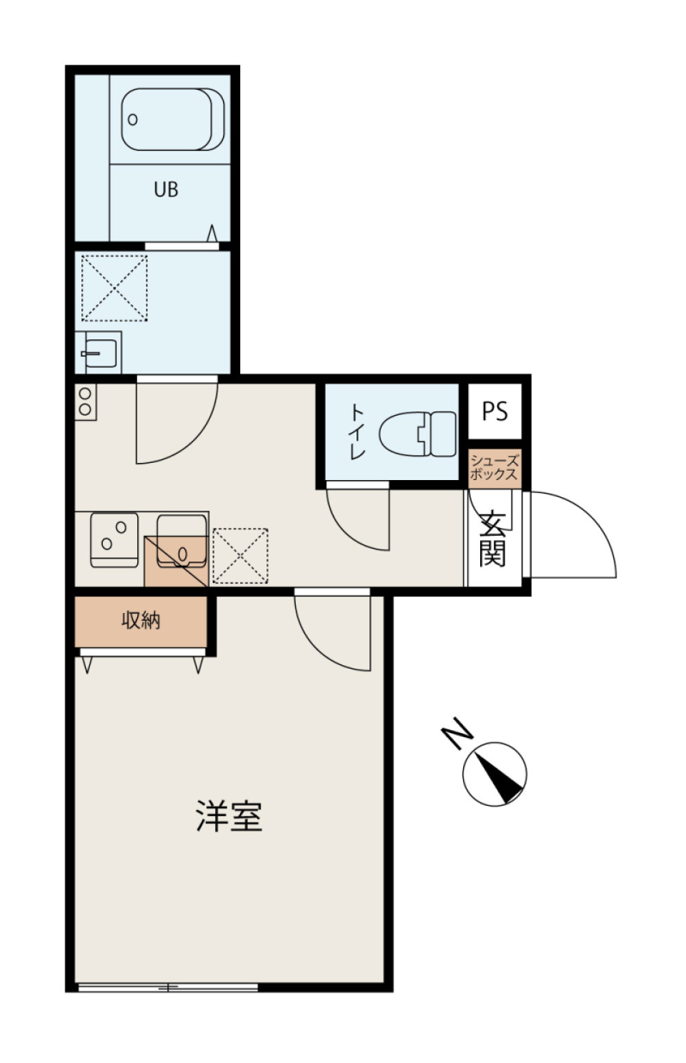 Preferred Akabane　403号室［新築］の間取り図