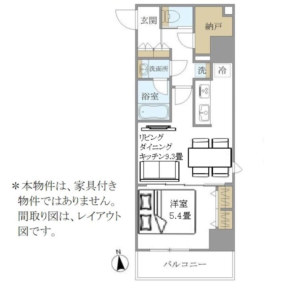 ＰＲＥＭＩＵＭ　ＣＵＢＥ　上野　1102号室の間取り図