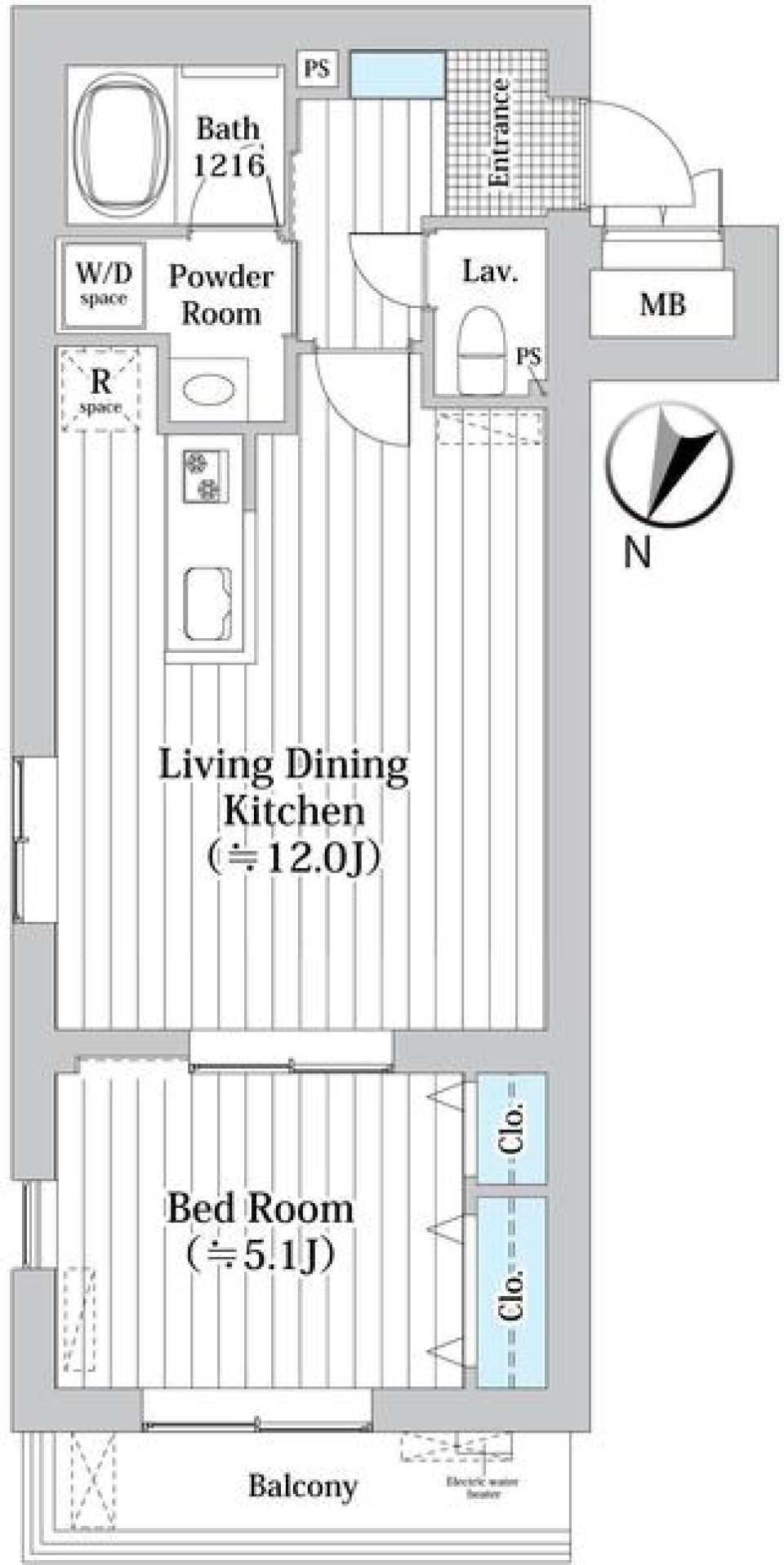 ＭＤＭ柿の木坂 202号室の間取り図