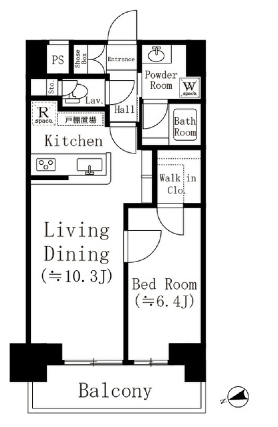 おしゃれさんの住み家の間取り図