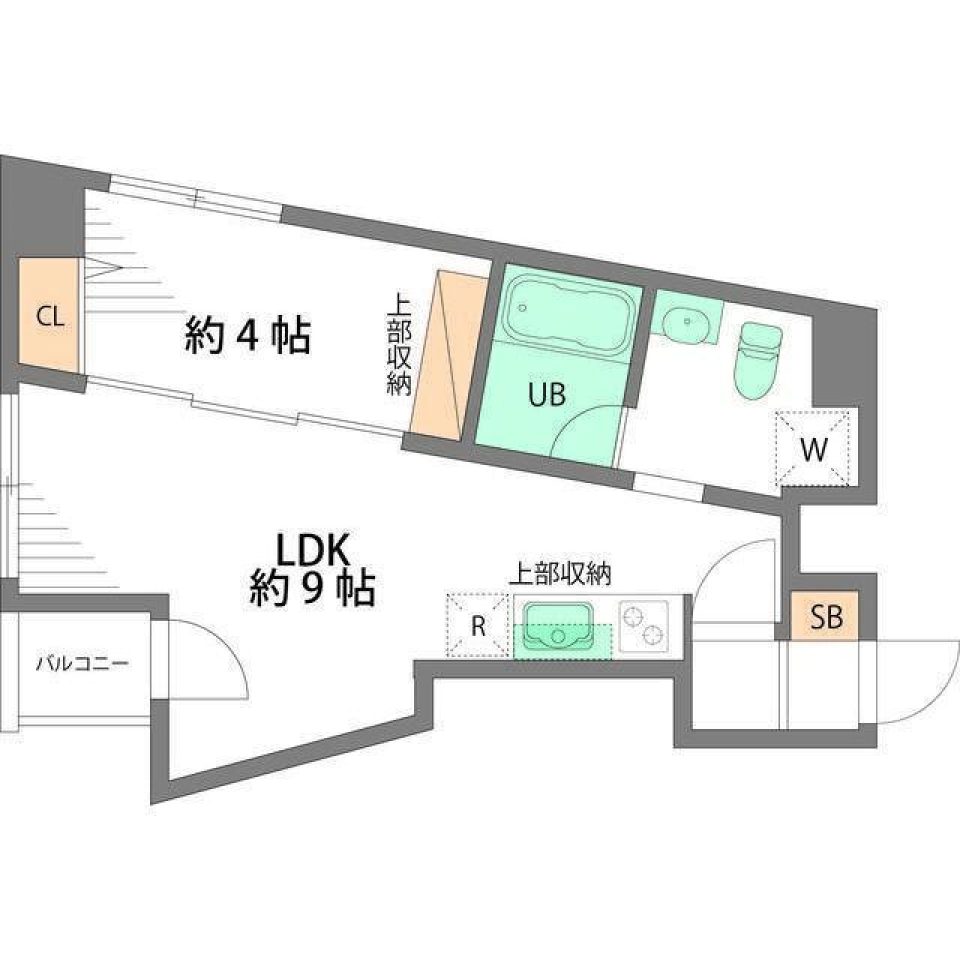 ジェムストーン高田馬場　702号室の間取り図