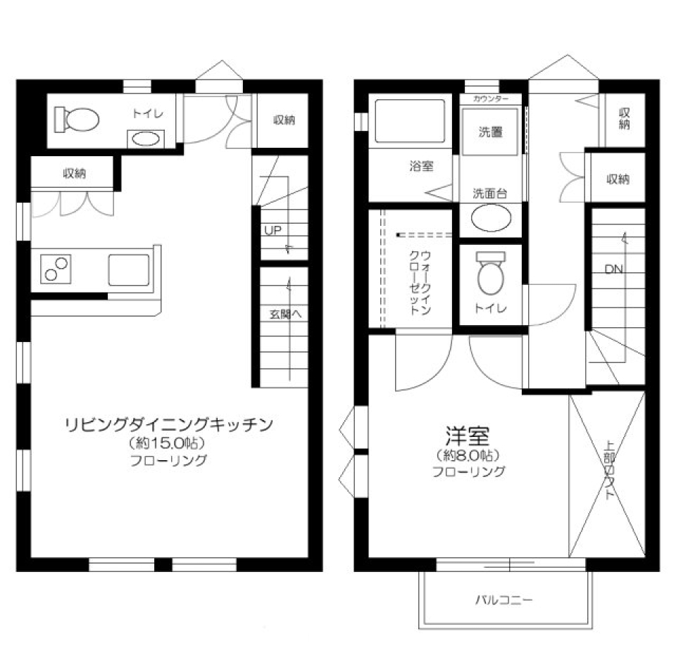 メゾンオルテ　202号室の間取り図