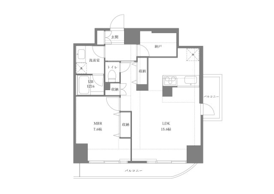 プライムアーバン千住　502号室の間取り図