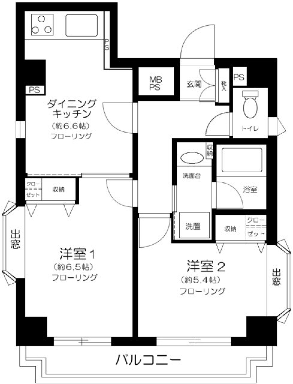 ライフルーデンス阿佐ヶ谷　309号室の間取り図