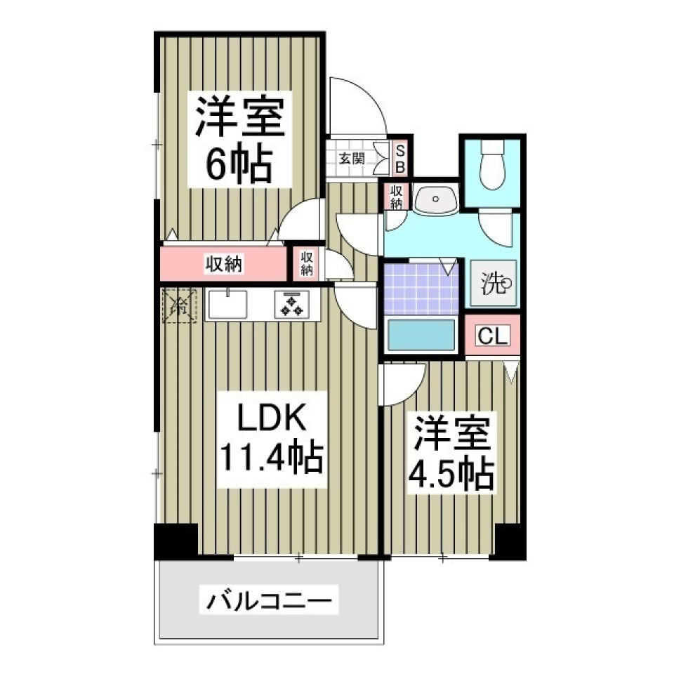 NBM　703号室の間取り図