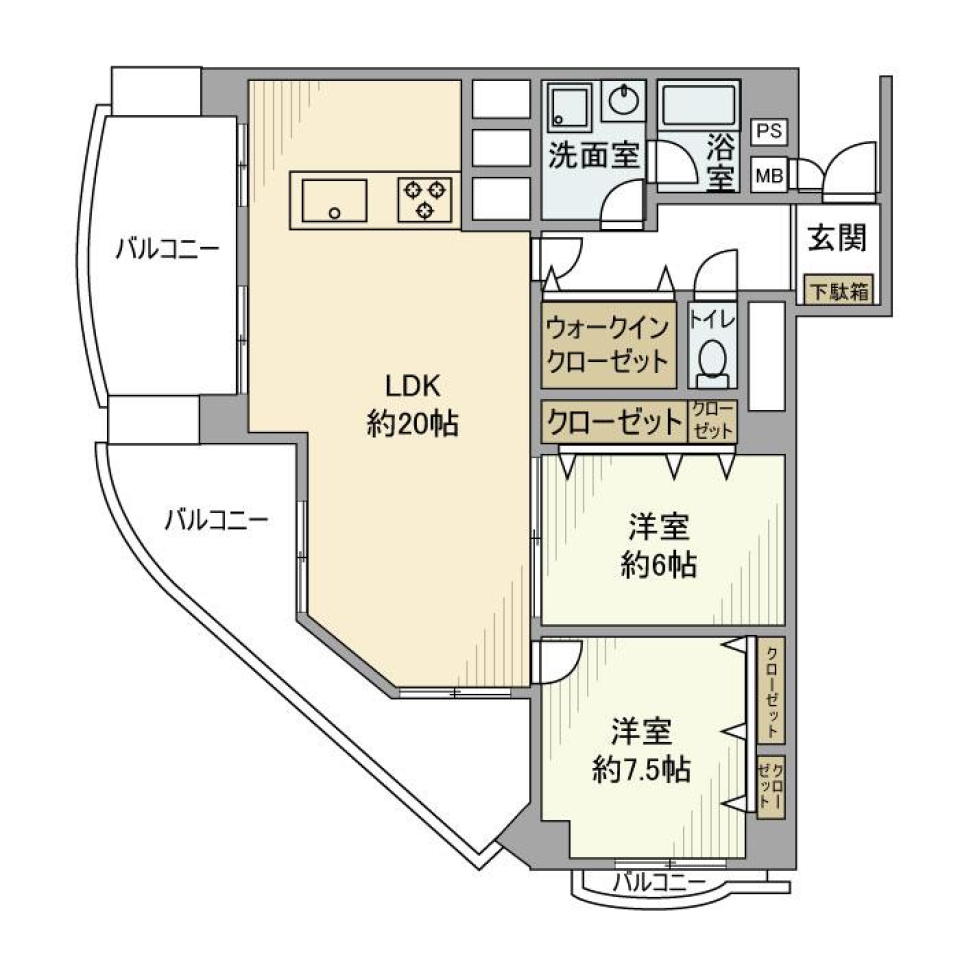 イトーピア吉祥寺マンション　803号室の間取り図