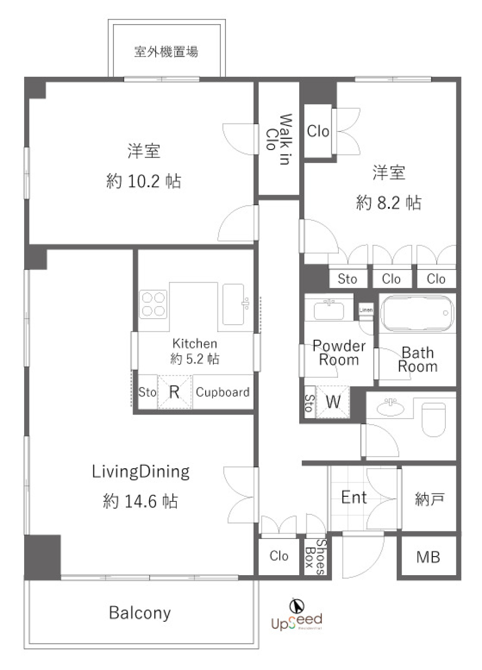 オープレ東中野　305号室の間取り図