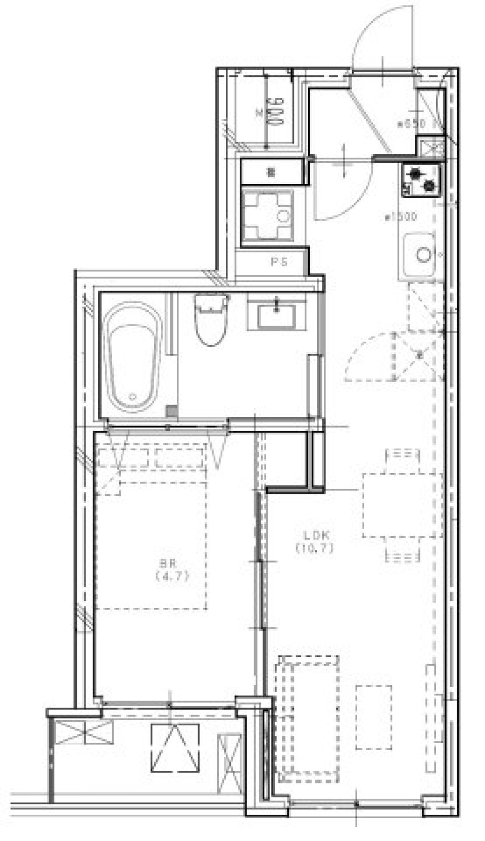 G＆Ｊ門前仲町　603号室［新築］の間取り図