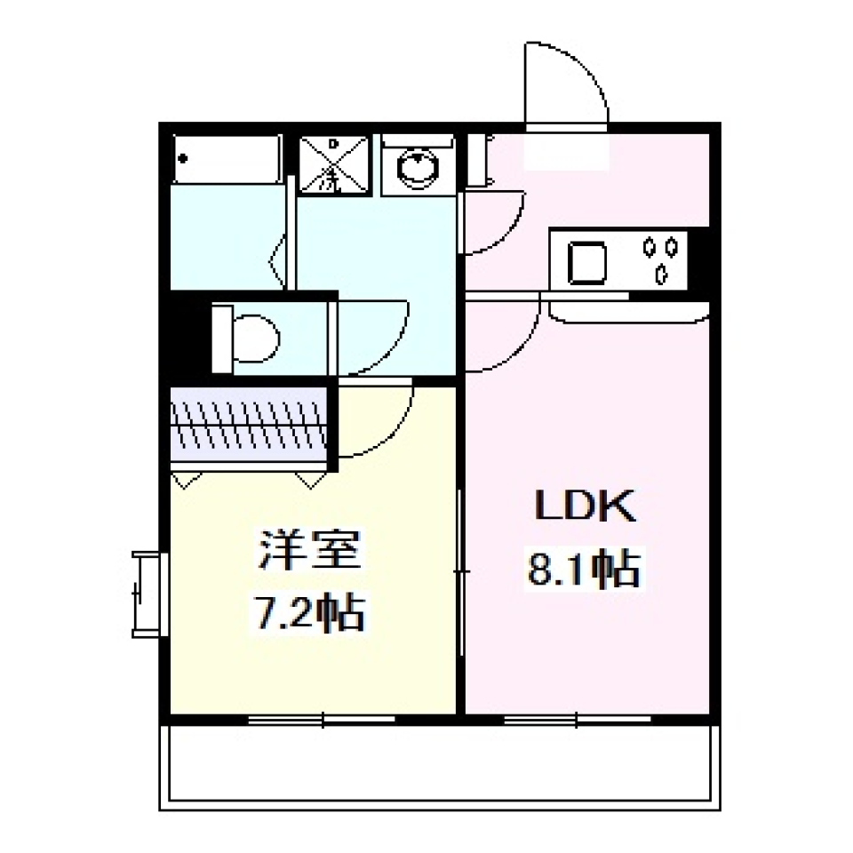 シャトレ南荻窪　105号室［ペット可］の間取り図