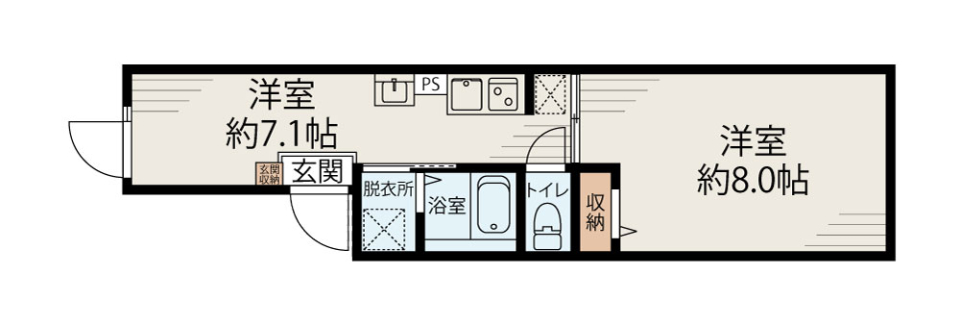 レジデンス千田　401号室［新築］の間取り図