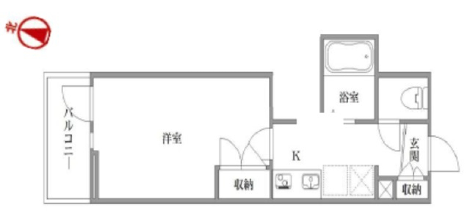 フォンテーヌ　302号室の間取り図