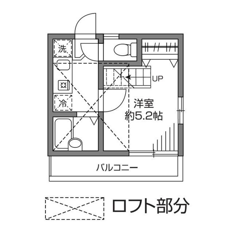 ラルゴ白糸台 209号室の間取り図