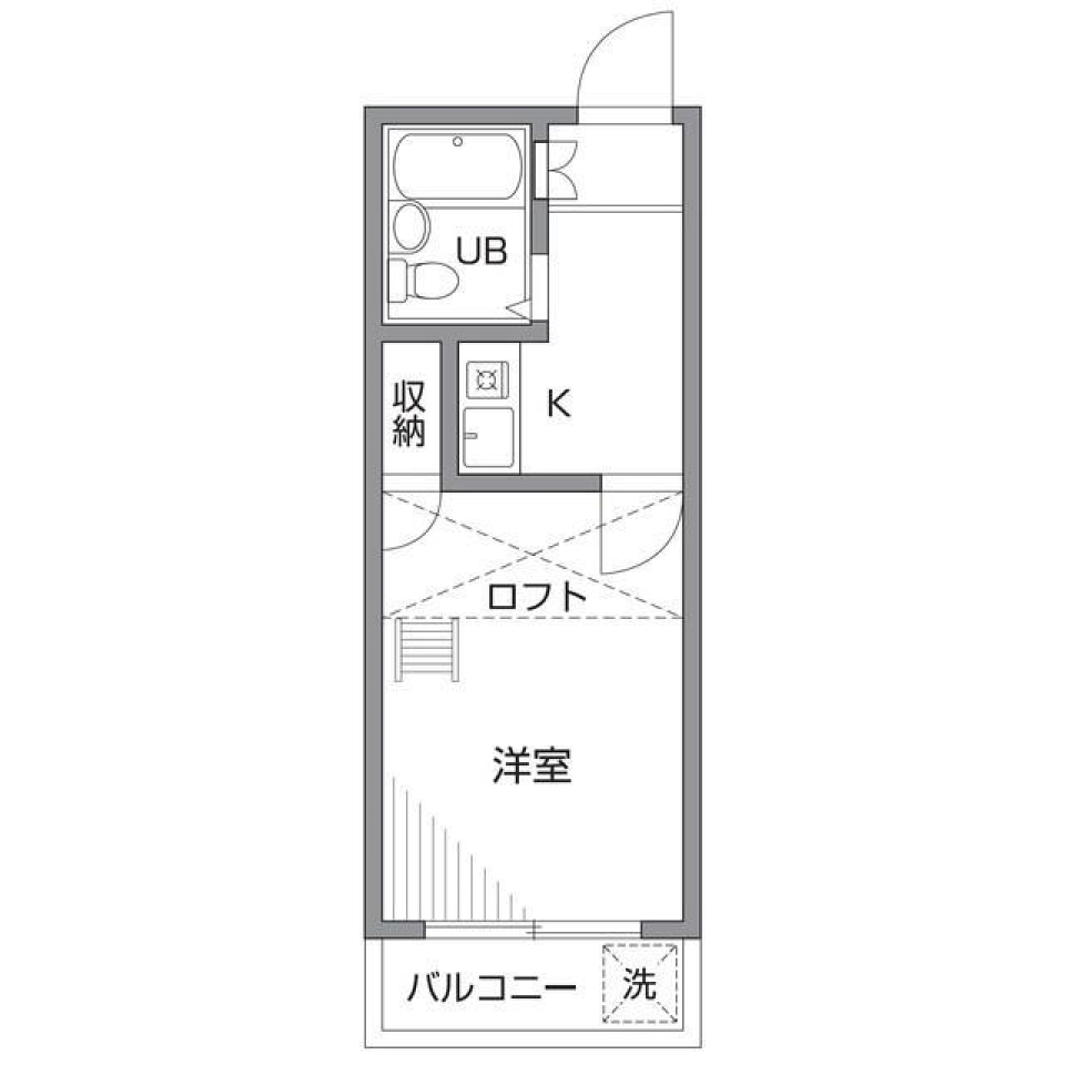 トーシンハイツ駒沢 203号室の間取り図