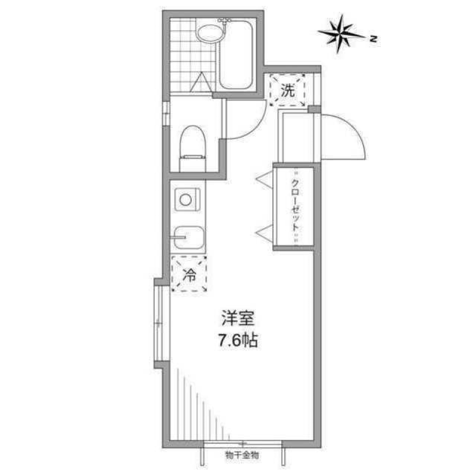 グランエッグス茗荷谷 104号室の間取り図