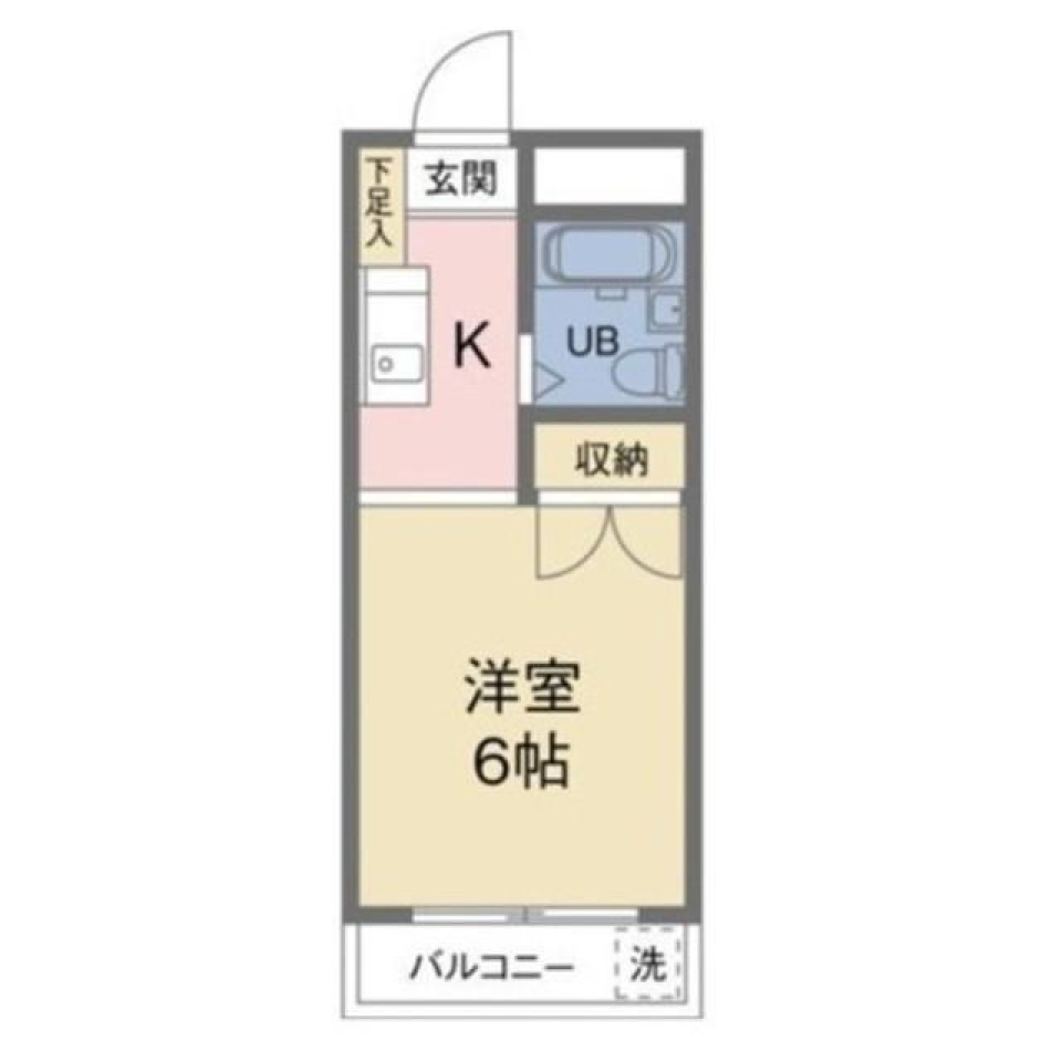 ディライト南烏山　302号室の間取り図