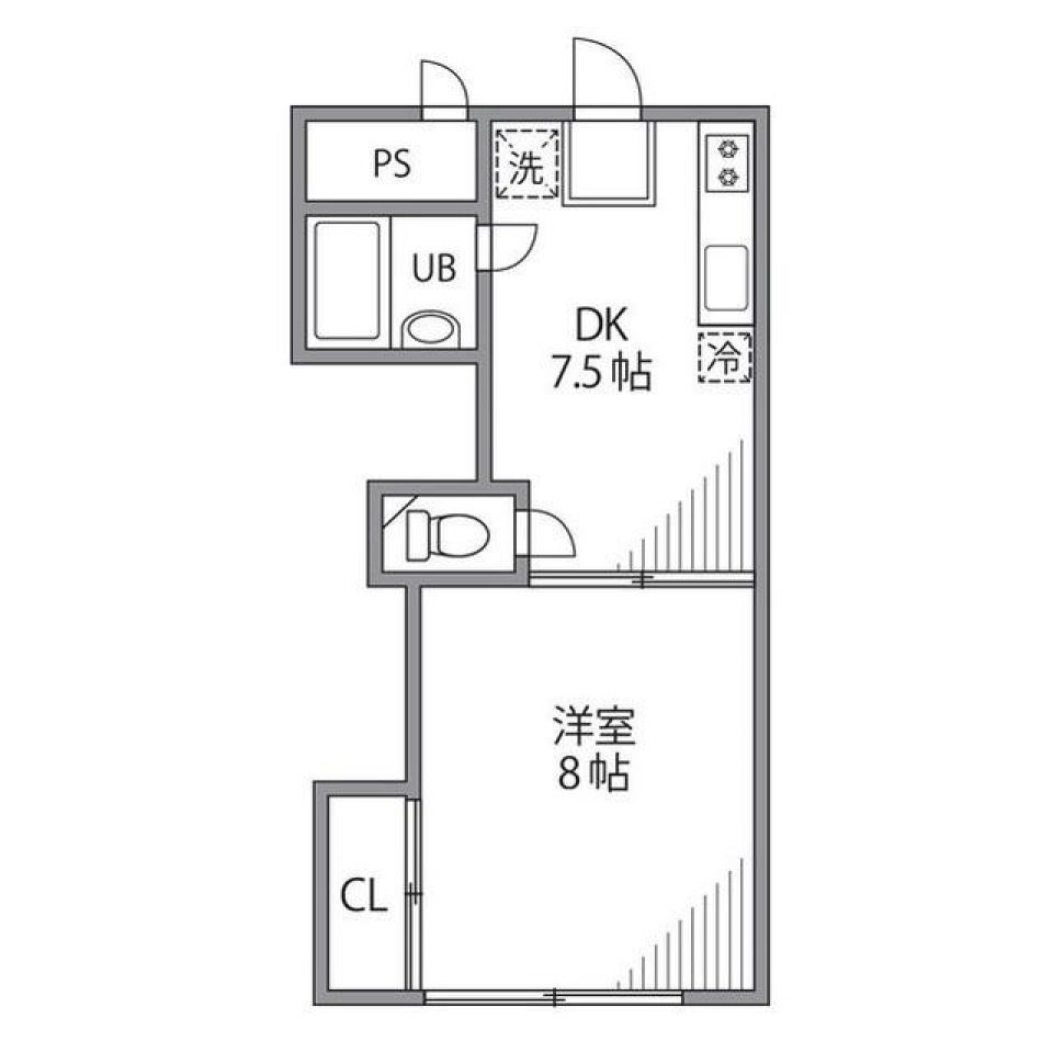 第3アベニューハウス　106号室の間取り図