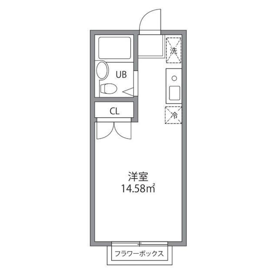 中野イーストハイム　105号室の間取り図