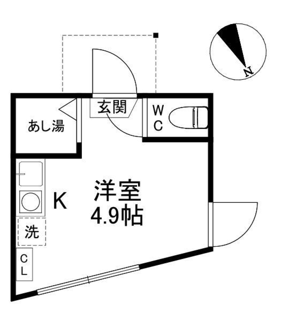 アーバンプレイス新宿中央　106号室の間取り図