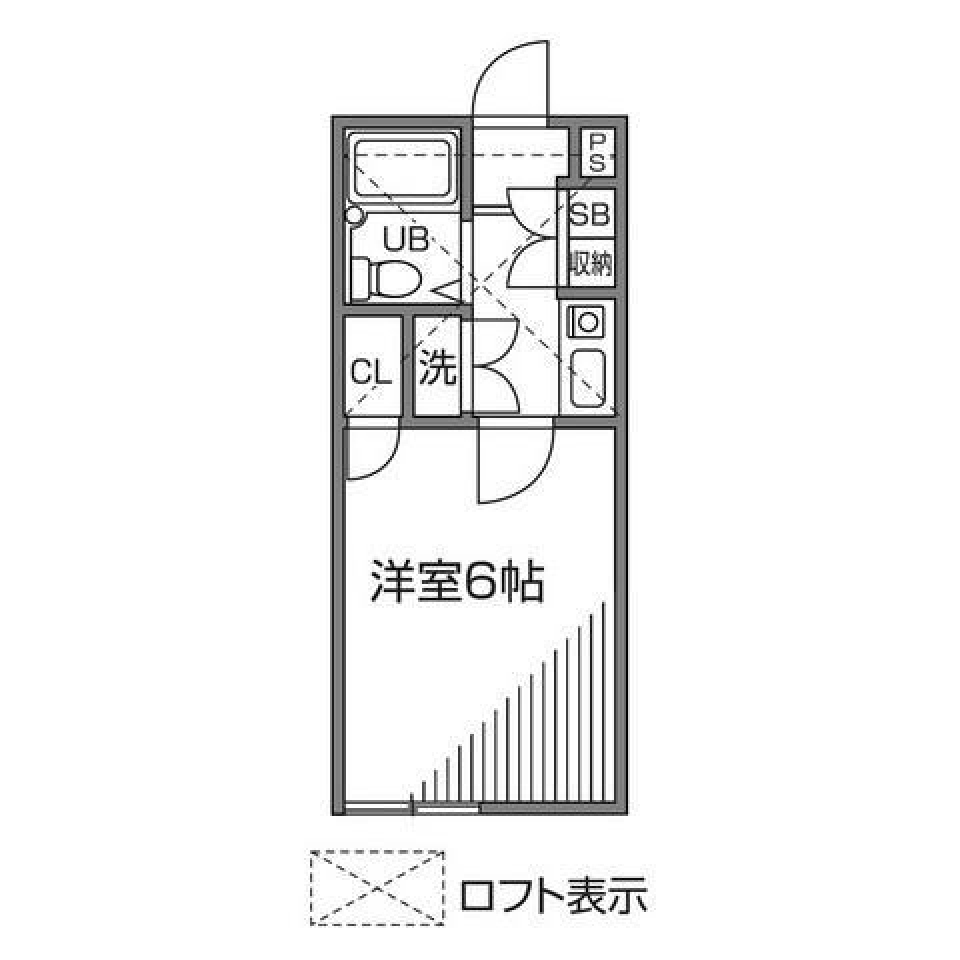 カーサM　202号室の間取り図