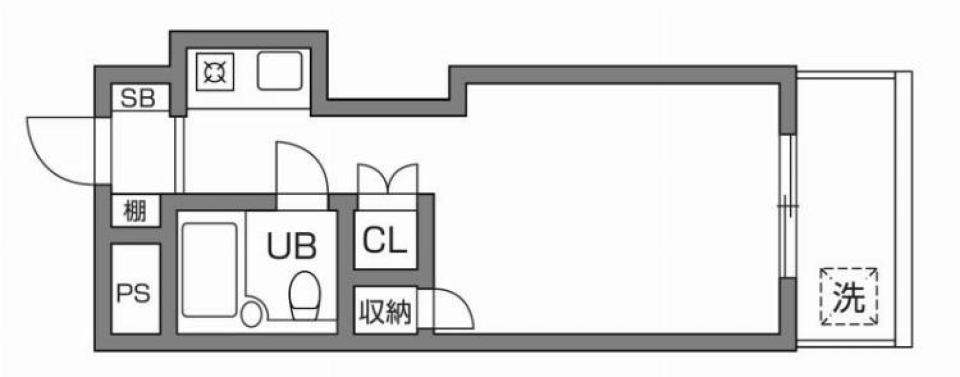 ハイムピア12　407号室の間取り図