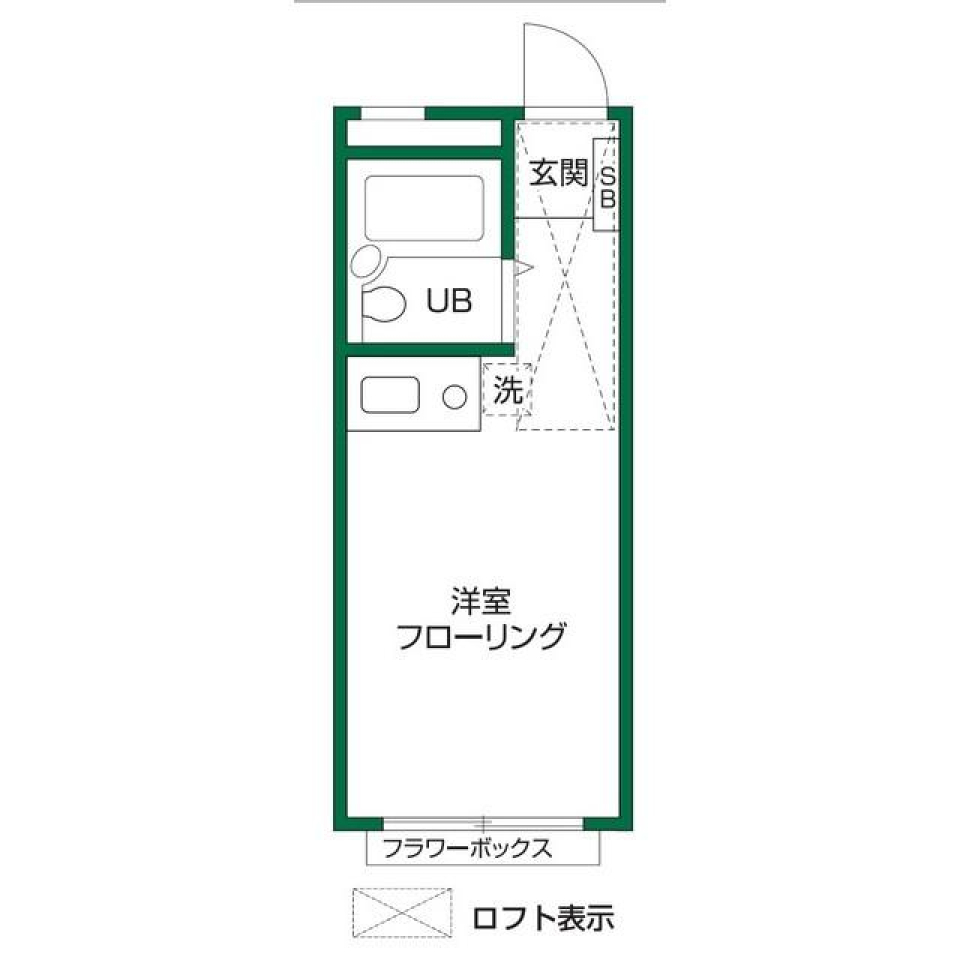 ヴィレッヂストン分梅　102号室の間取り図