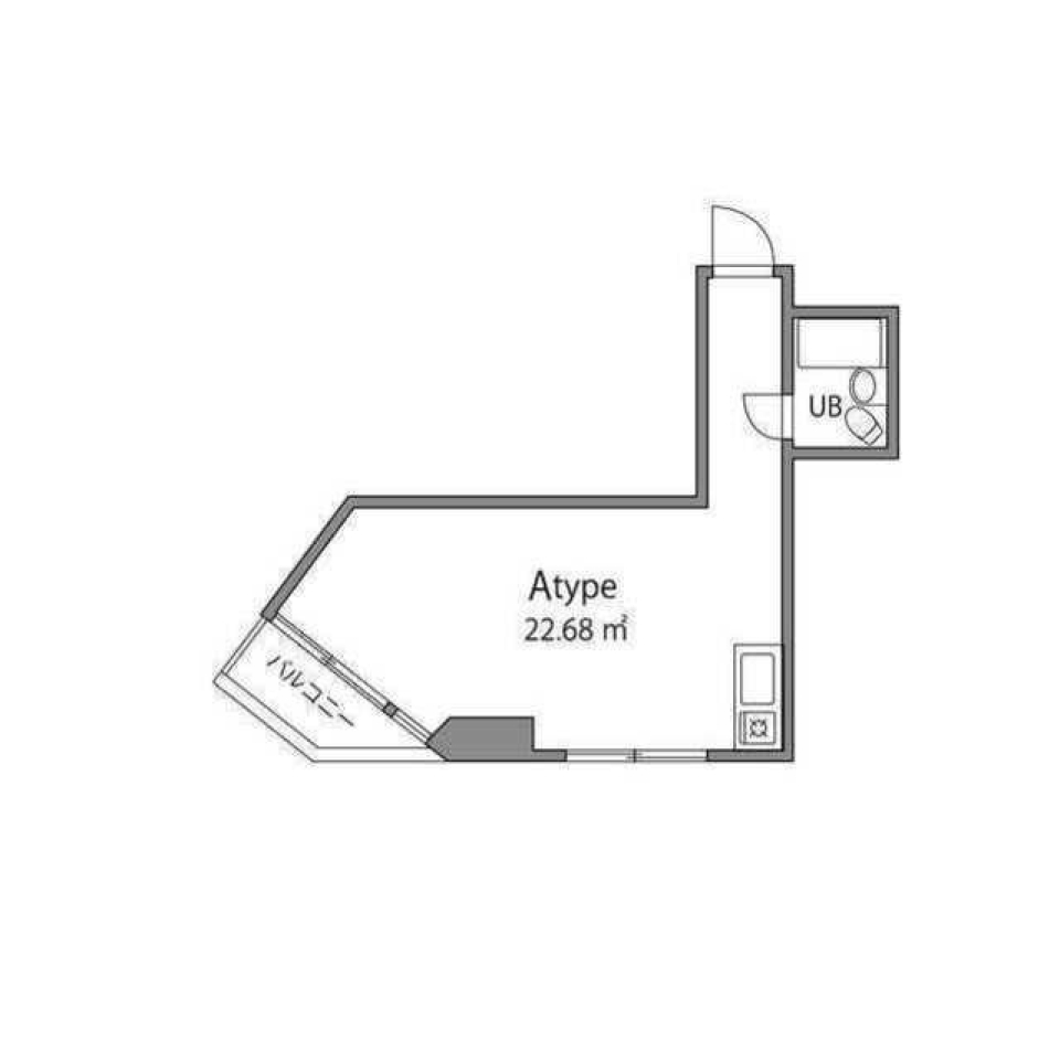 NAVI梅ヶ丘　3A号室の間取り図