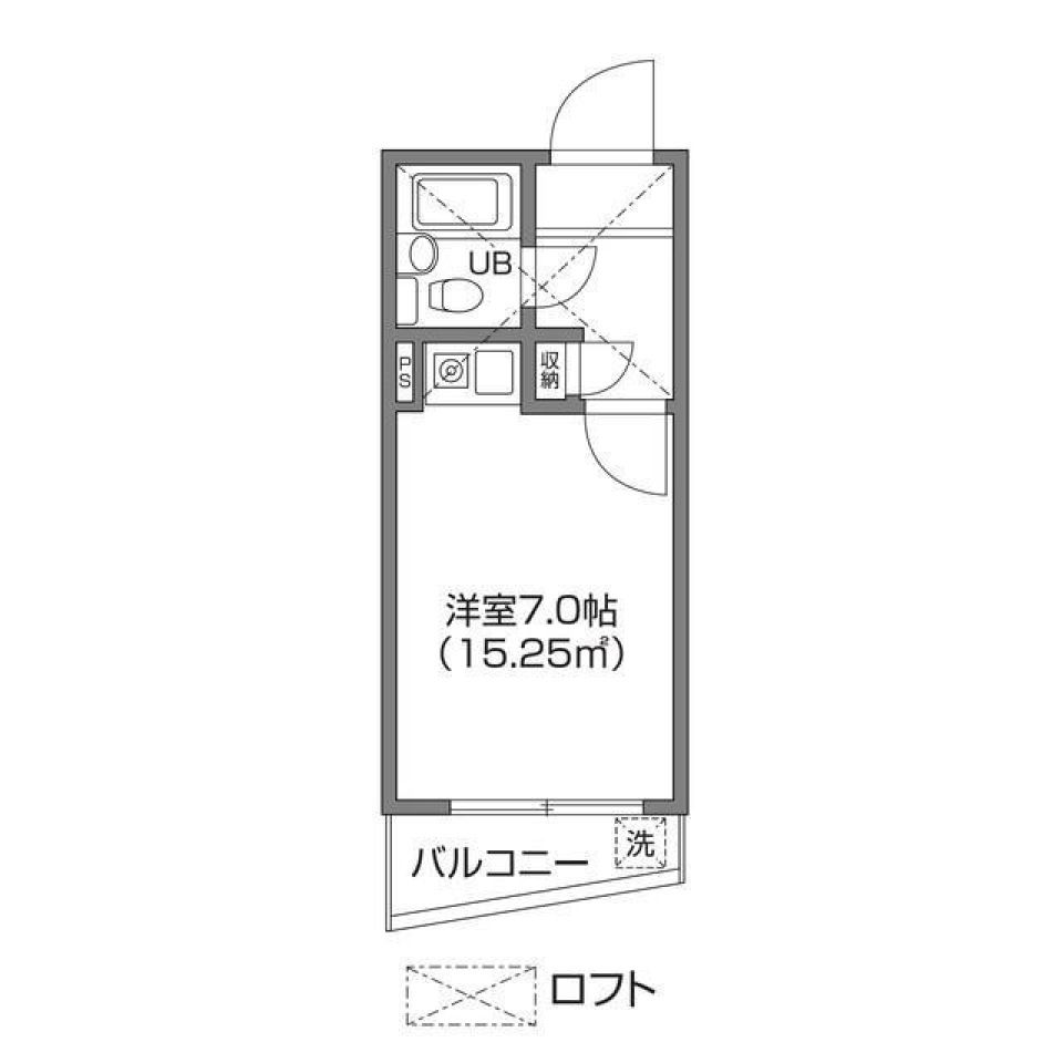 ユアパレス天沼　103号室の間取り図