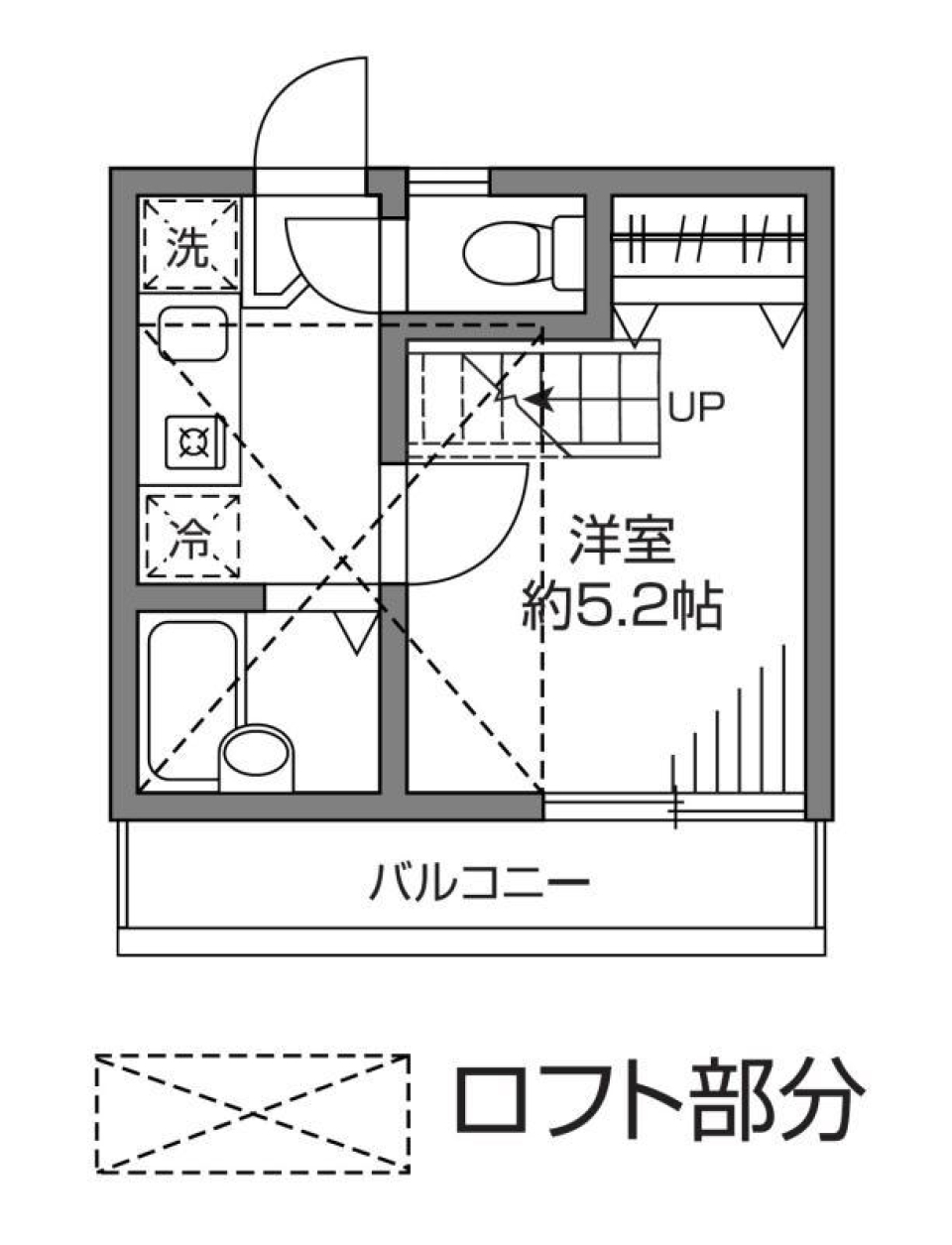 ラルゴ白糸台　203号室の間取り図