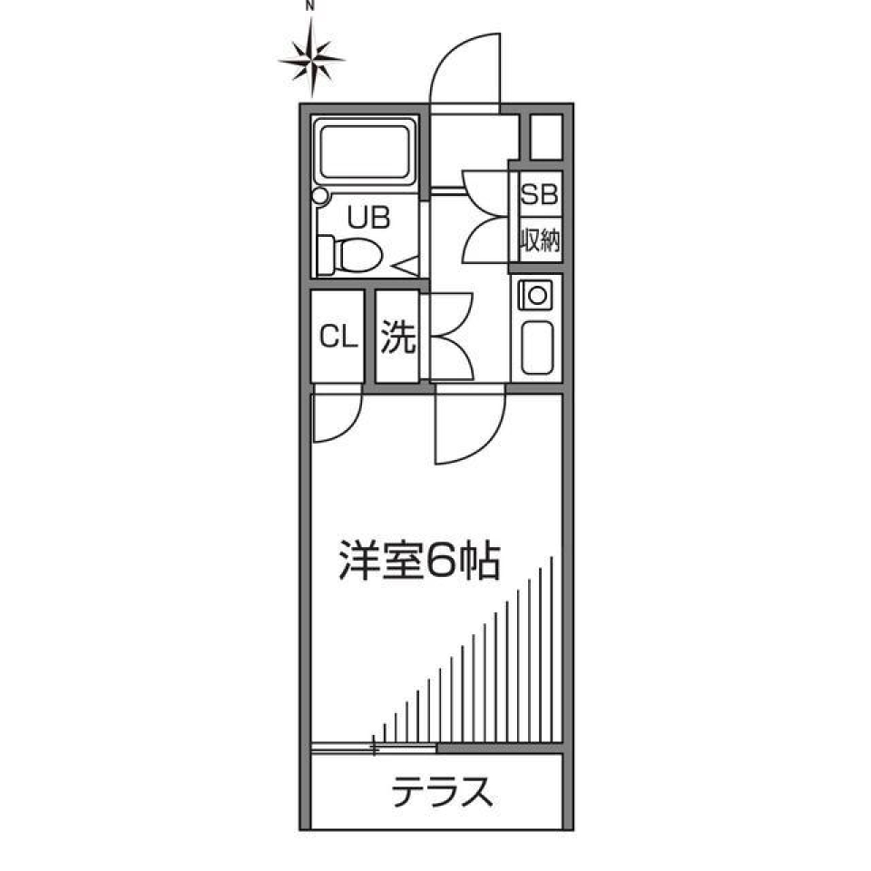 カーサM　106号室の間取り図