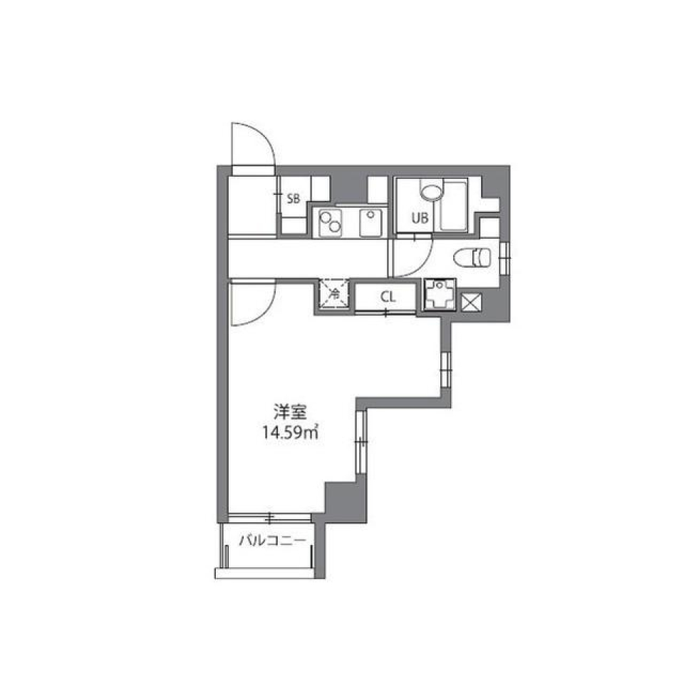 ジョイシティ千歳烏山　305号室の間取り図