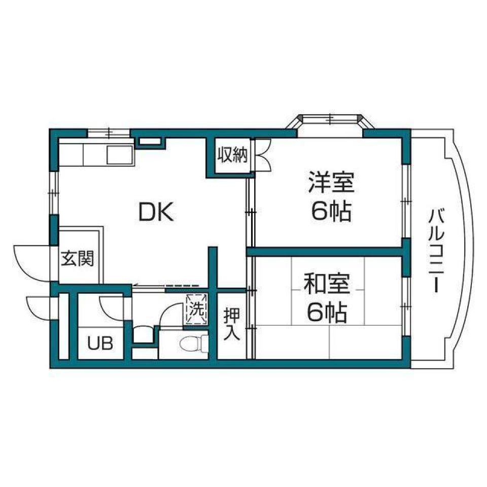 アミティー烏山 301号室の間取り図