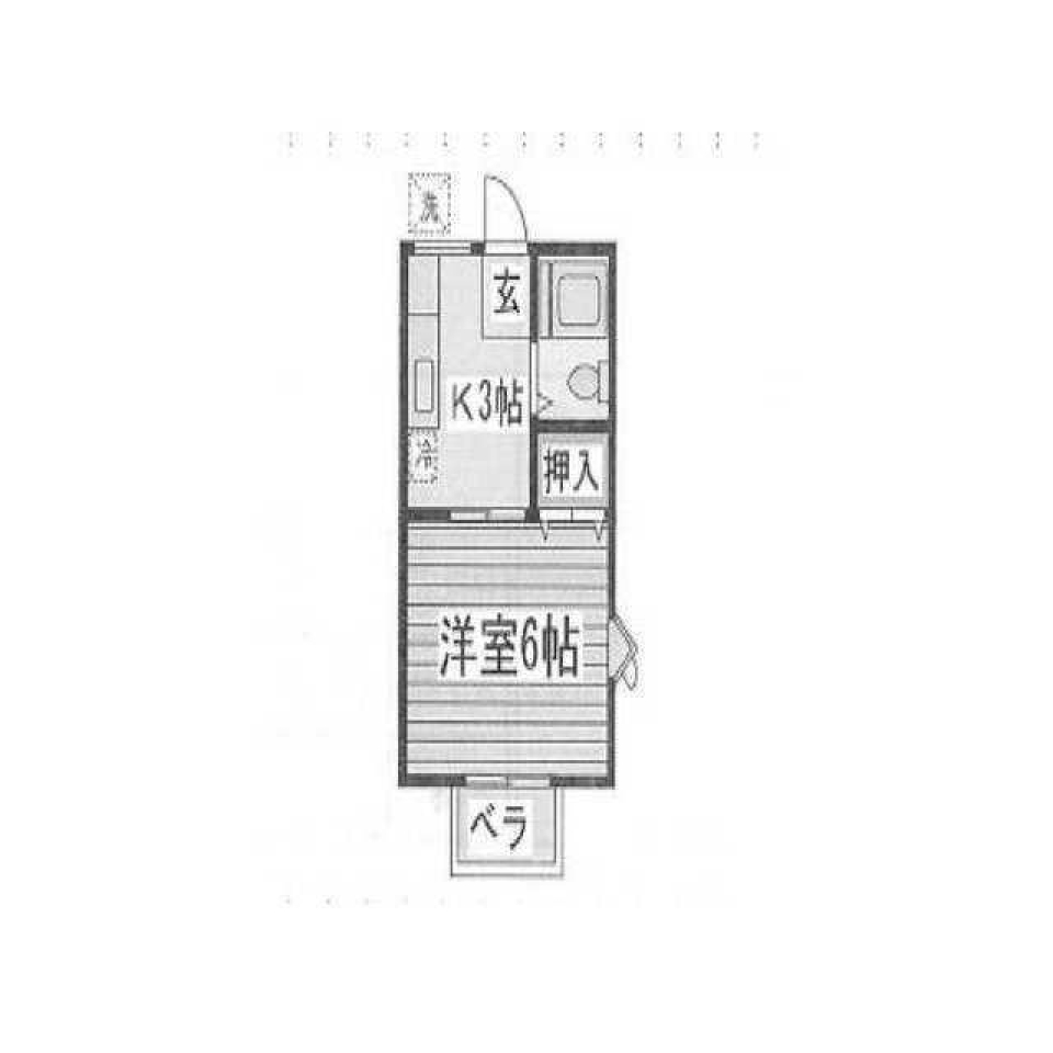 ドリーム仙川B棟　201号室の間取り図