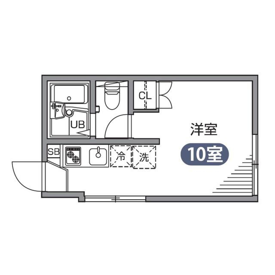 グランエッグス自由が丘W 10号室の間取り図