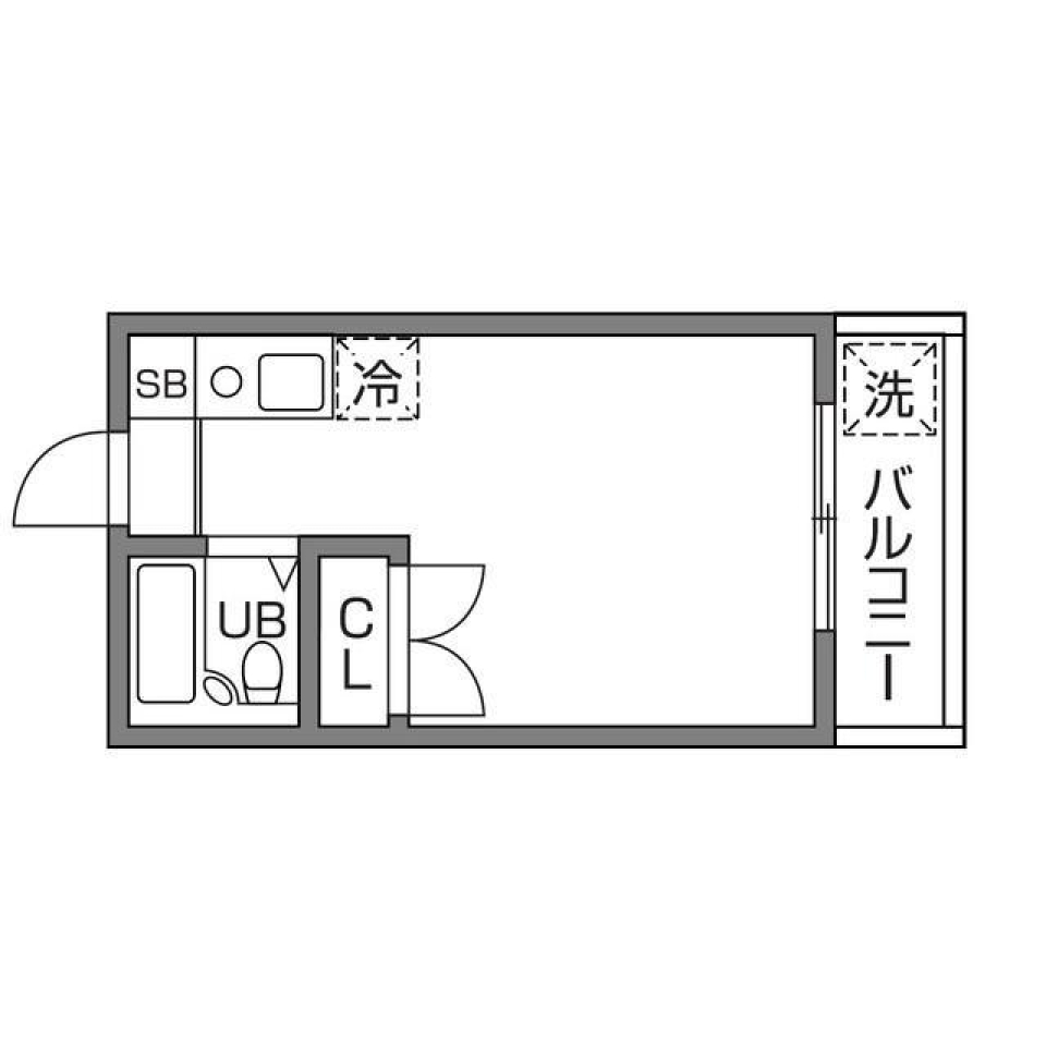 フラットヨシダ　208号室の間取り図