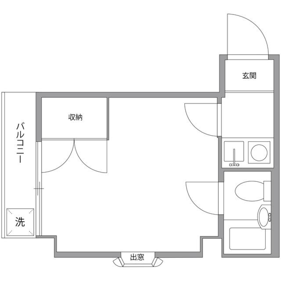 パークシャトー　103号室の間取り図