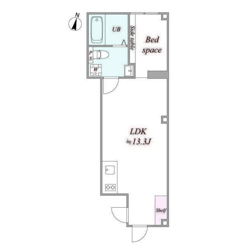 trias.N 305号室［ペット可］の間取り図