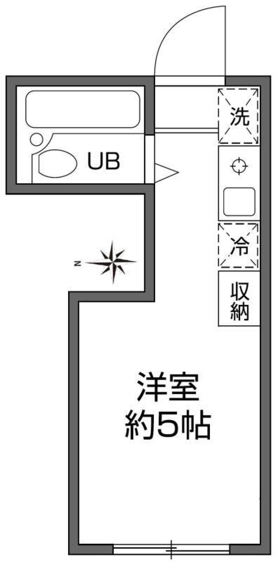 パークサイド国領　203号室の間取り図