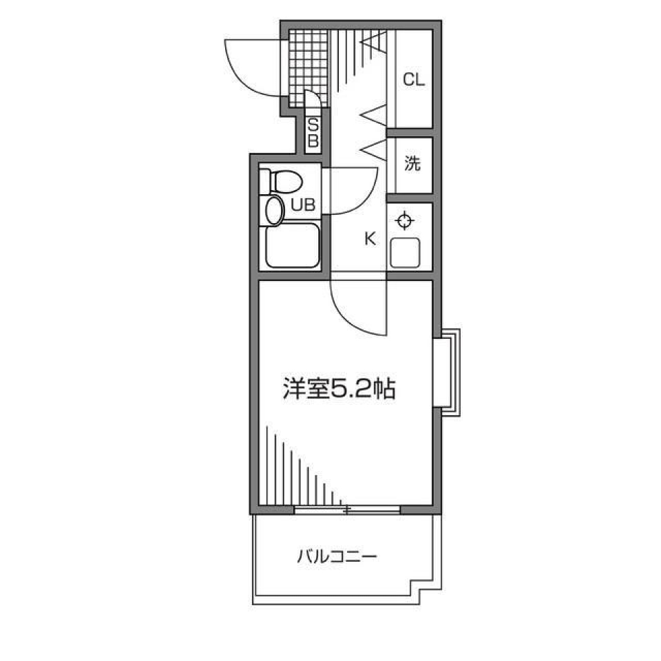 ジョイフル多摩川　313号室の間取り図