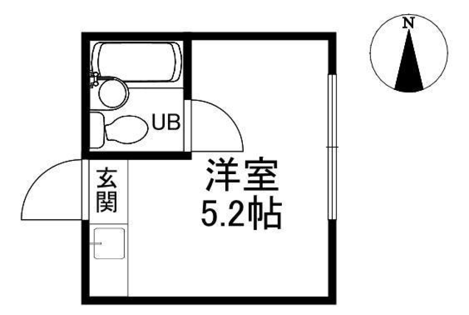 下北沢第1コーポ　103号室の間取り図